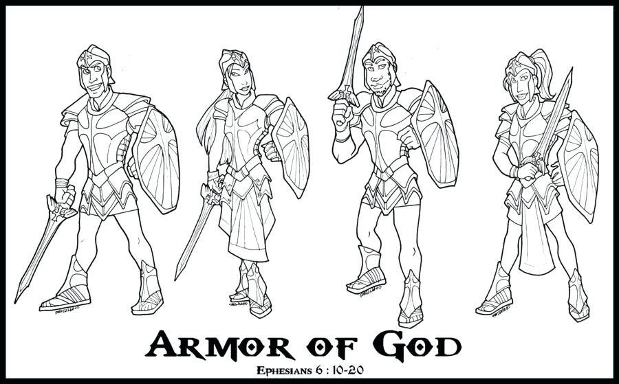 900x559 Armor God Coloring Pages Or Armour God Designs By Armor
