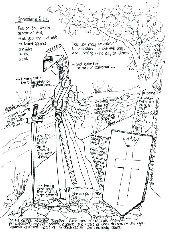 600x820 Armor Of God For Kids Coloring Pages Armor Of God Coloring Pages