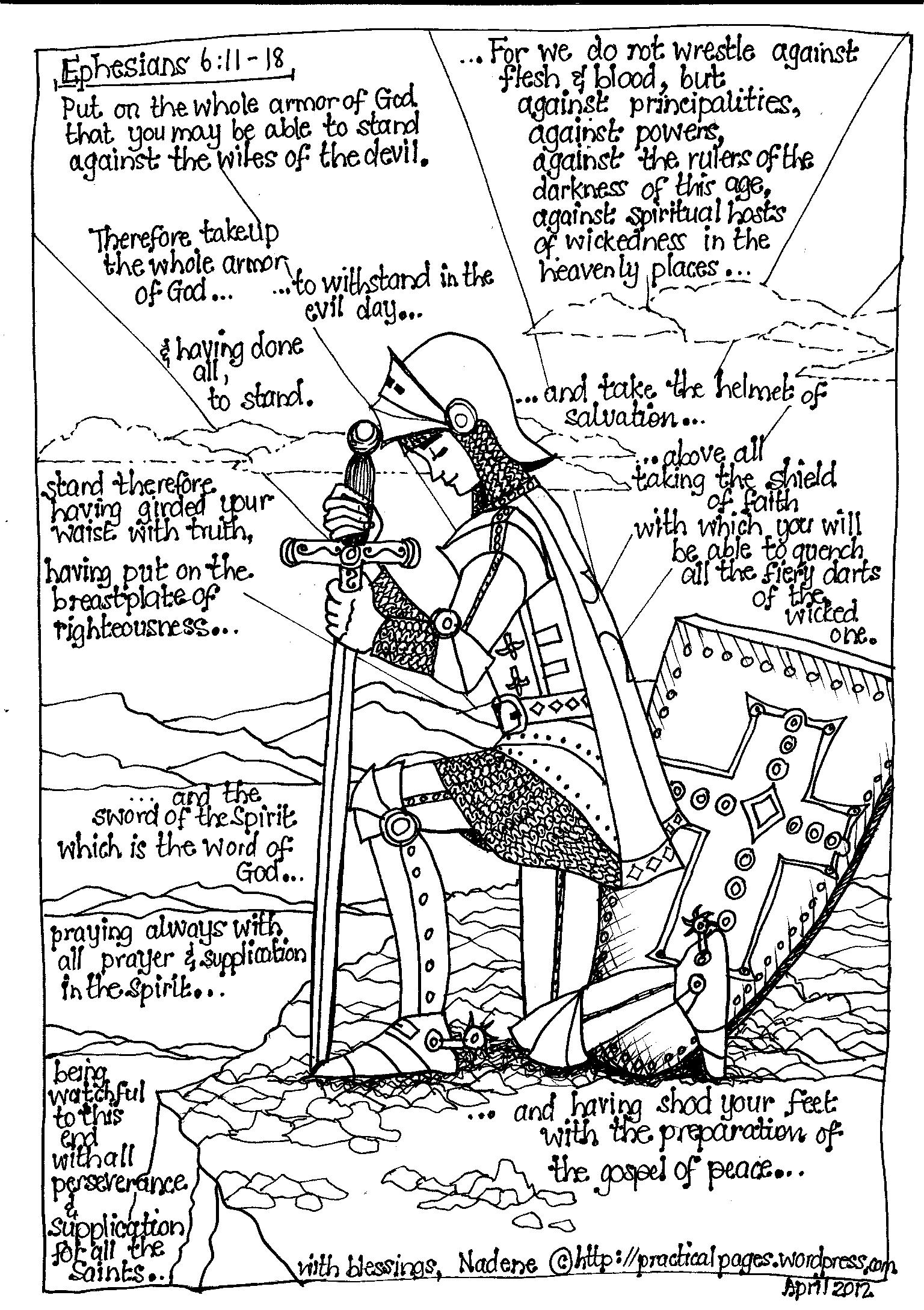 1536x2176 Armor Of God ~ Young Man Practical Pages