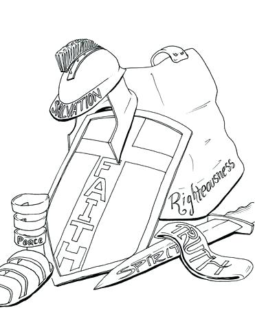 371x480 Armour Of God Colouring Pages Promising The Armor Of God
