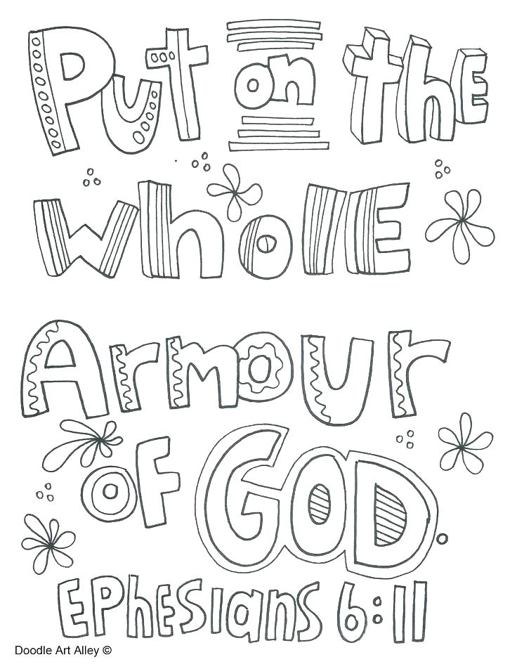 736x952 Armour Of God Coloring Page