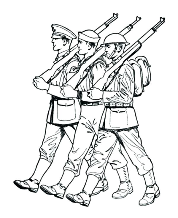 600x734 Army Tank Coloring Page Army Coloring Pages Army An Army March