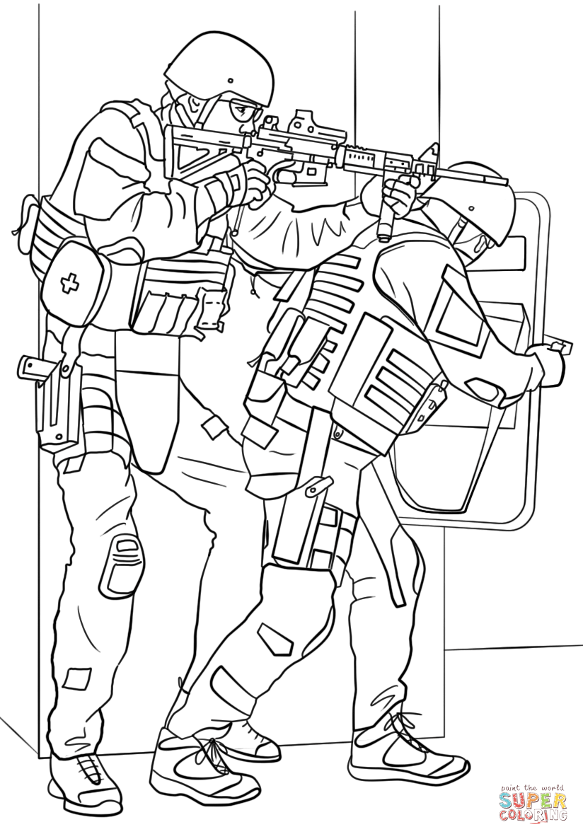 824x1186 Free Printable Army Coloring Pages For Kids Swat Truck Page 1024