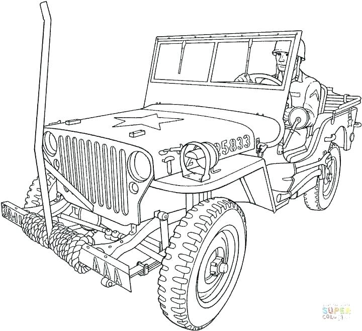 720x658 Army Coloring Pages Printable Army Truck Coloring Pages Page Free