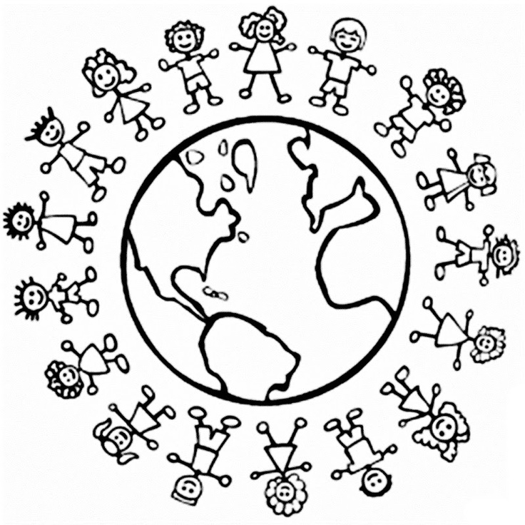 736x736 World Coloring Pages Printable The World Coloring Pages Children