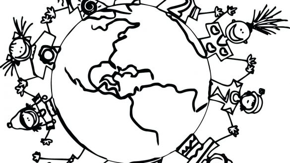585x329 Children Around The World Coloring Pages Of 4745