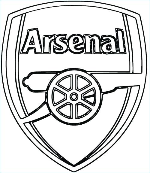 500x576 Arsenal Coloring Pages Arsenal Football Logo Coloring Pages Free