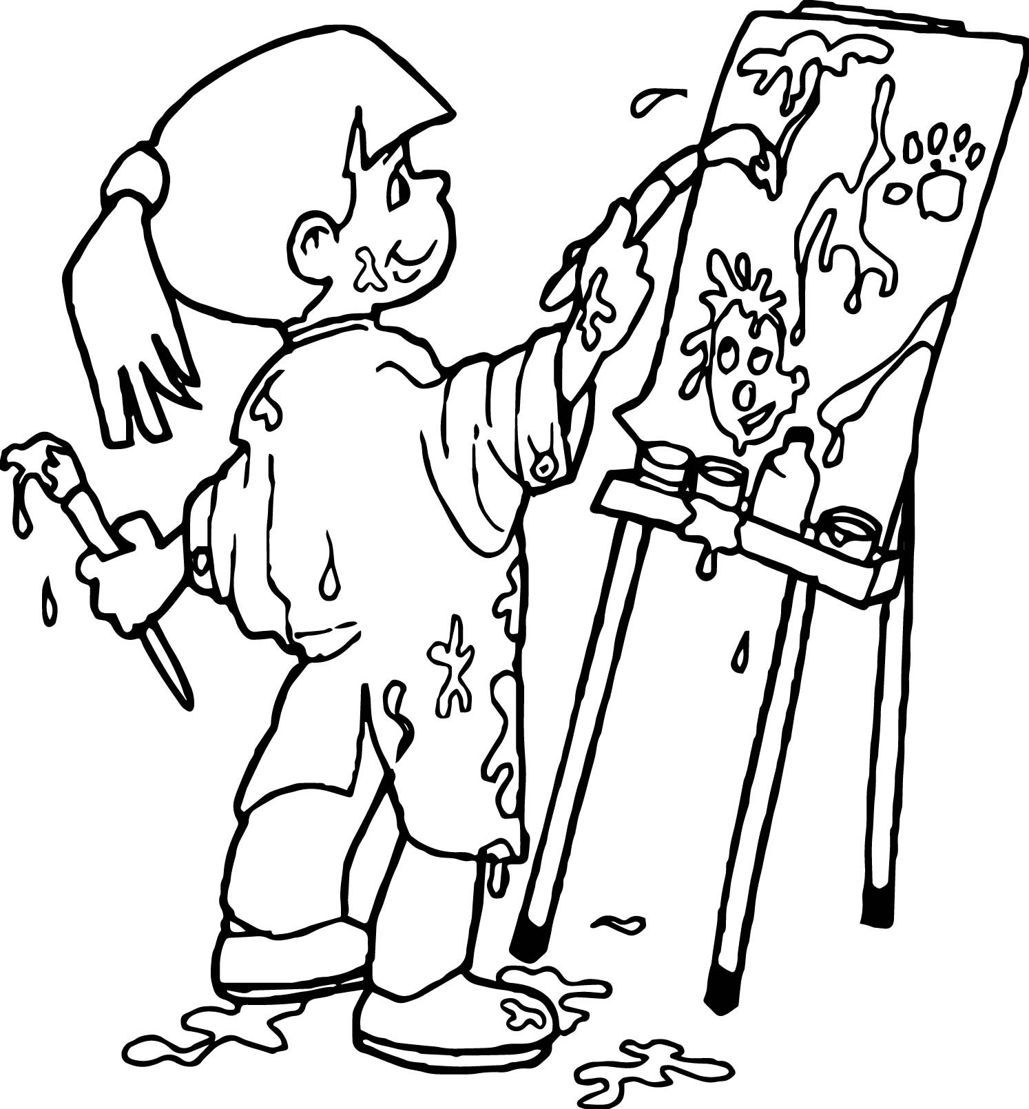 1494x1610 School Pen Coloring Page Best Of Art Class Girl Coloring Page