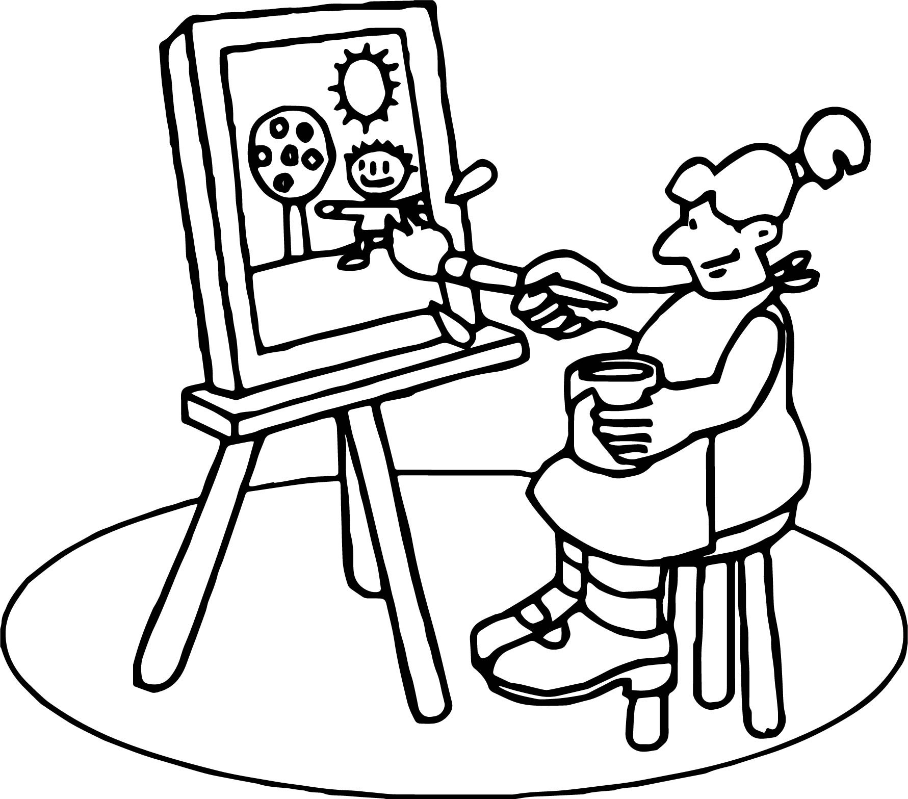 1781x1567 School Pen Coloring Page Inspirational Art Class Painting Coloring