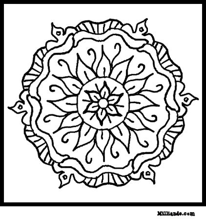 422x450 Art Coloring 30 Art Color Pages Islamic Ornament Mosaic Coloring