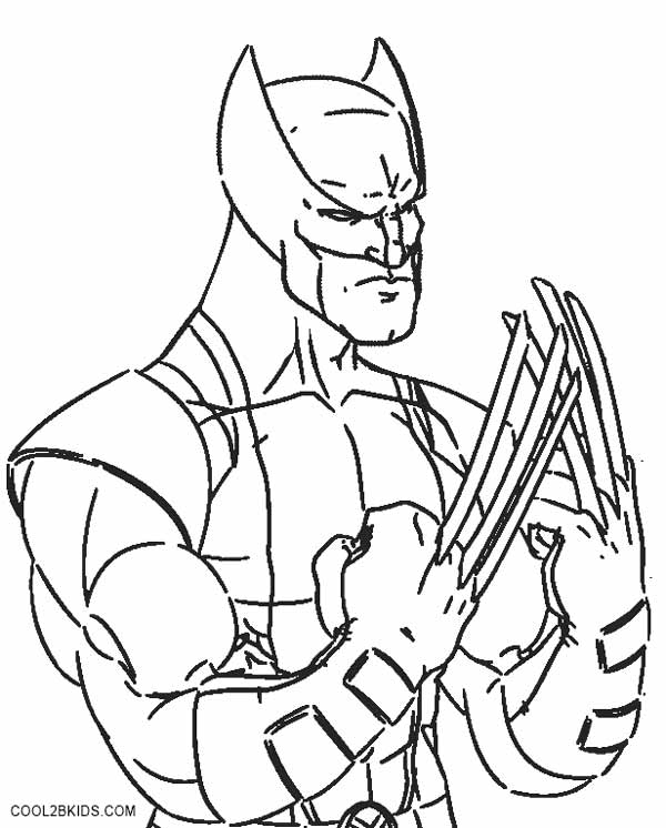 600x746 Printable Wolverine Coloring Pages For Kids Cool2bkids