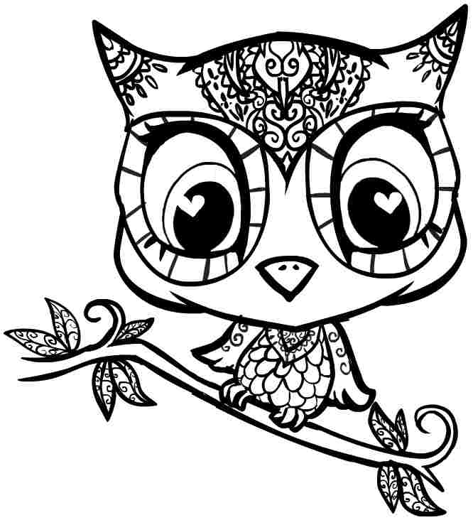 666x732 Free Printable Owl Coloring Pages Cartoon Owl Coloring Pages Free