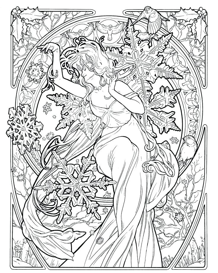 736x921 Art Nouveau Coloring Pages 18522