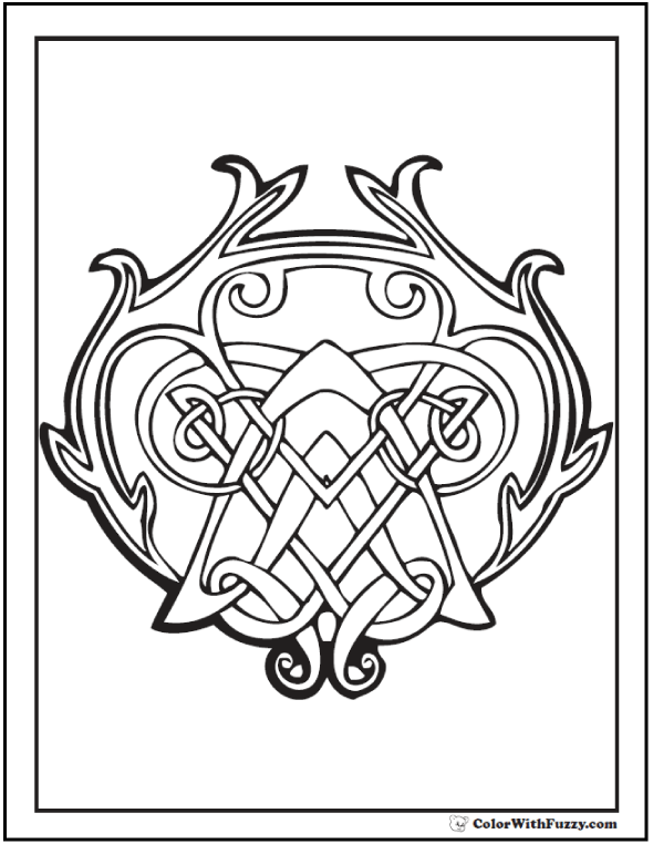 590x762 90 Celtic Coloring Pages Irish, Scottish, Gaelic