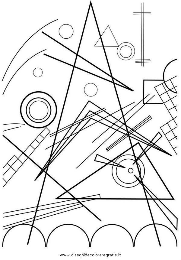 600x860 Kandinsky Coloring Page Kandinsky Coloring Page Coloring Book Art