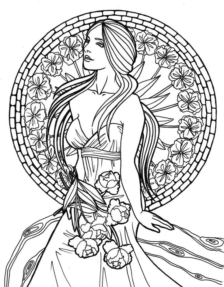 Art Nouveau Coloring Pages