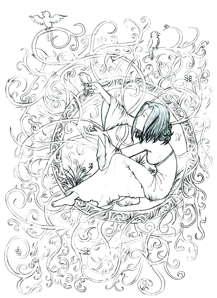 736x1013 Art Nouveau Coloring Pages S Disney Art Nouveau Coloring Pages
