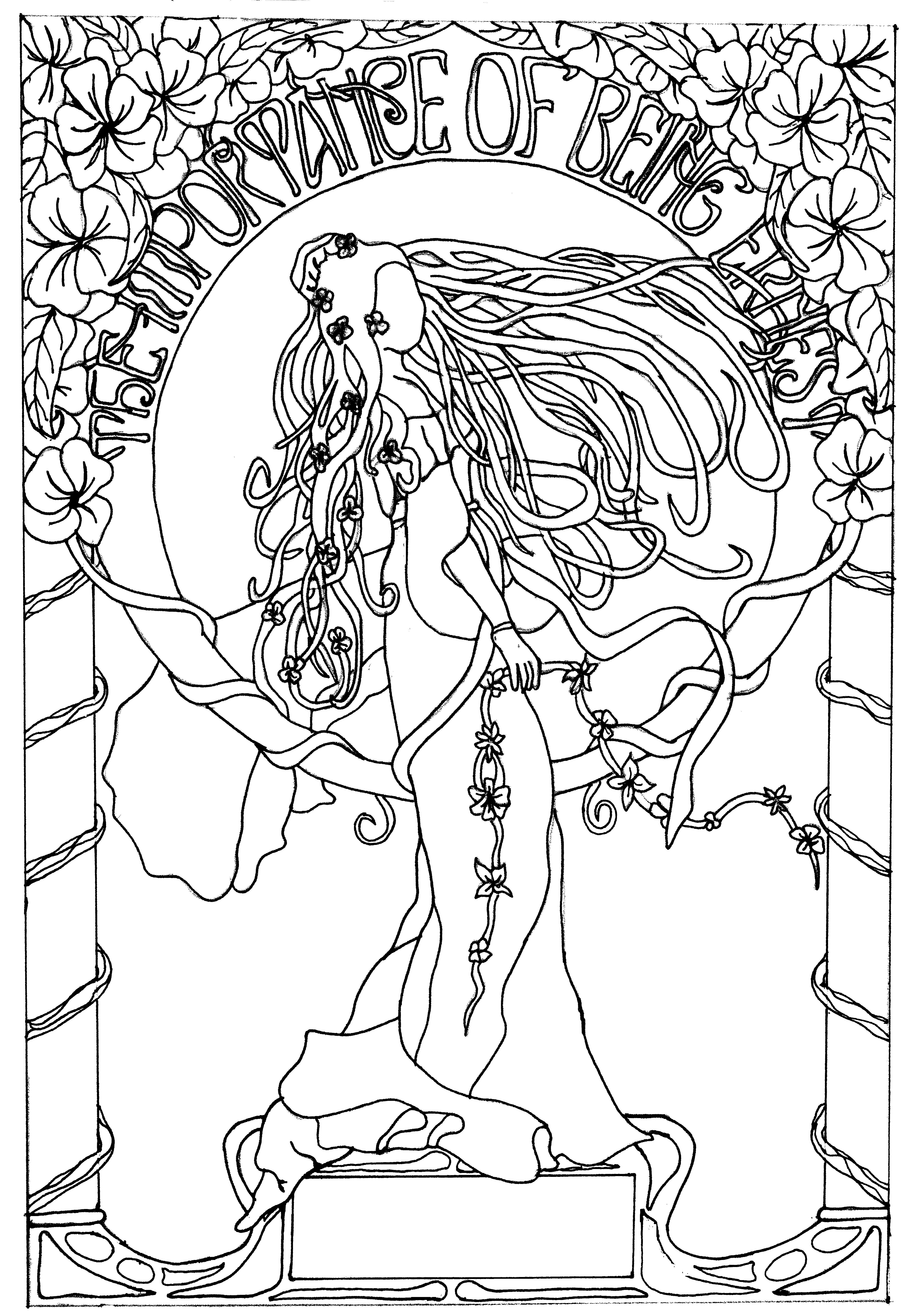 4643x6716 Dessin Inspiration Art Nouveau