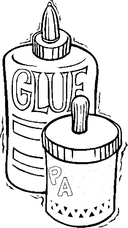 506x900 Glue Amp Paste Coloring Page
