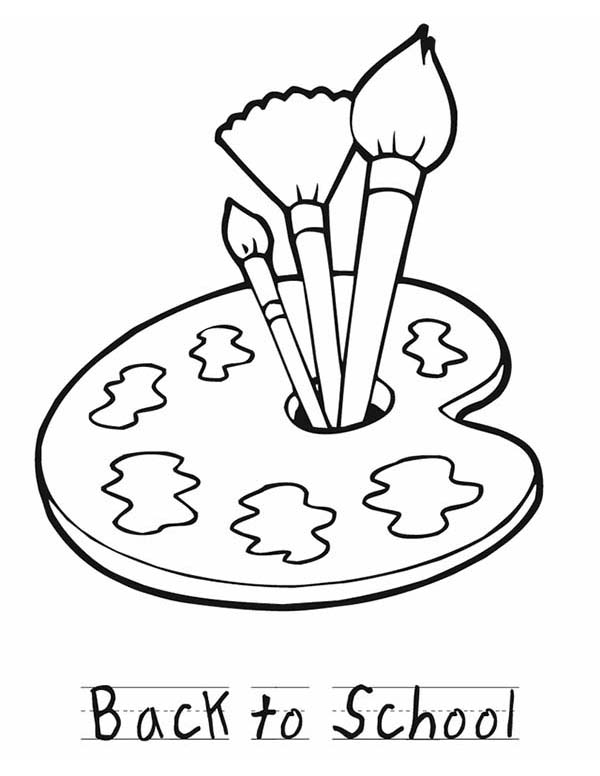 600x776 Art Supplies Pencils Marvelous Paint Coloring Pages