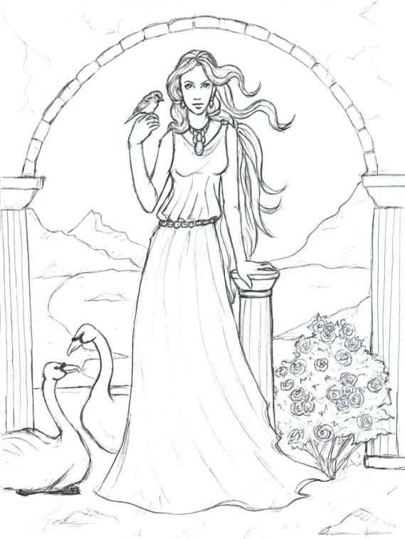 569x757 Mythology Coloring Pages Mythology Coloring Pages Goddess Coloring