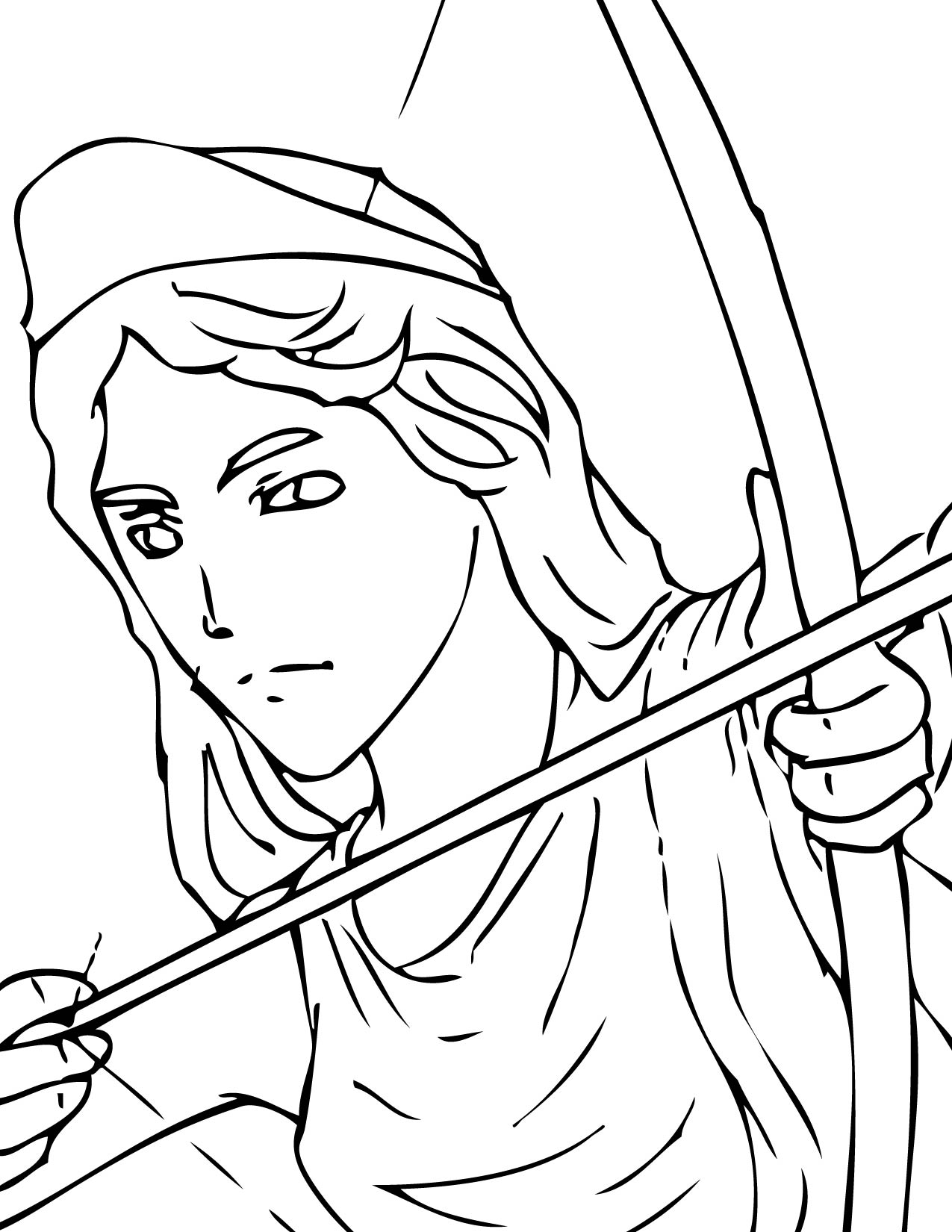 1275x1650 Artemis Coloring Page
