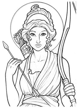 260x361 Artemis By Amy Clark Coloring Pages Artemis, Amy