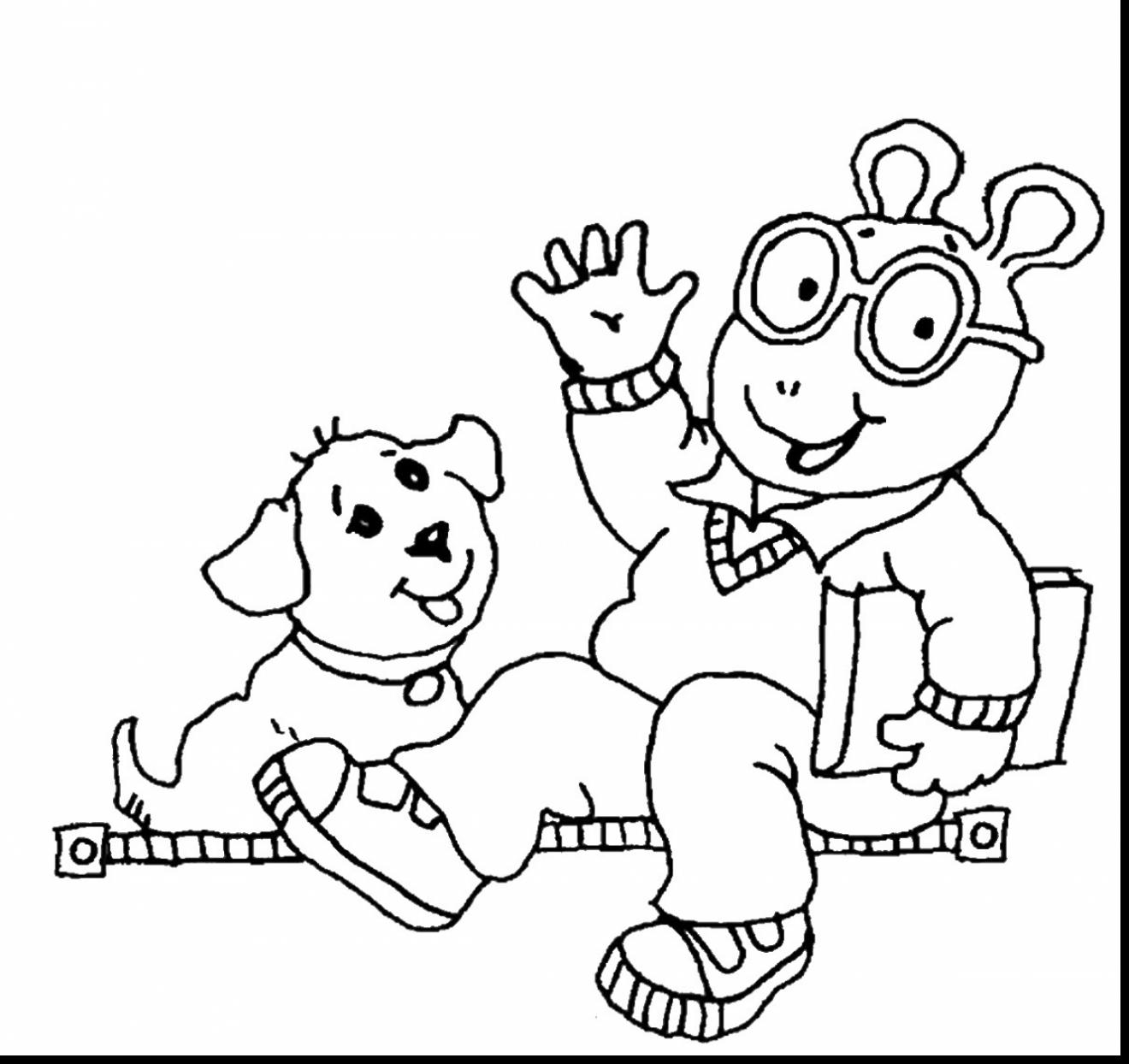 1320x1244 Arthur Coloring Pages Terrific