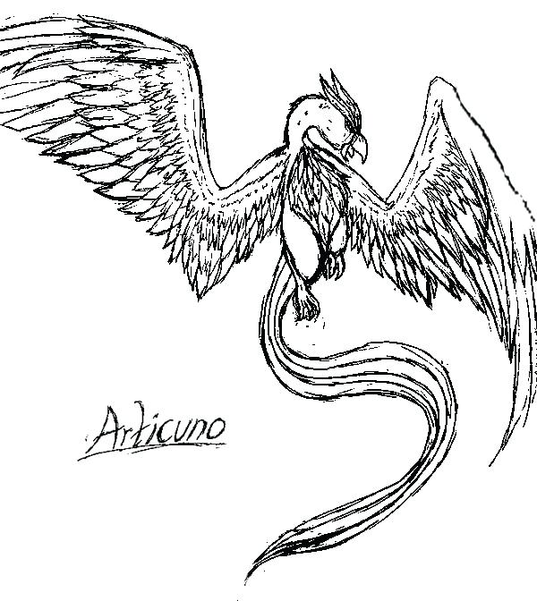 600x672 Articuno Coloring Pages Of Bird Coloring Page Articuno Pokemon
