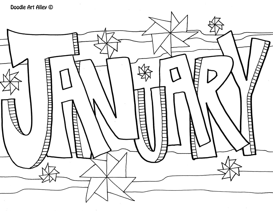1035x800 Months Of The Year Coloring Pages