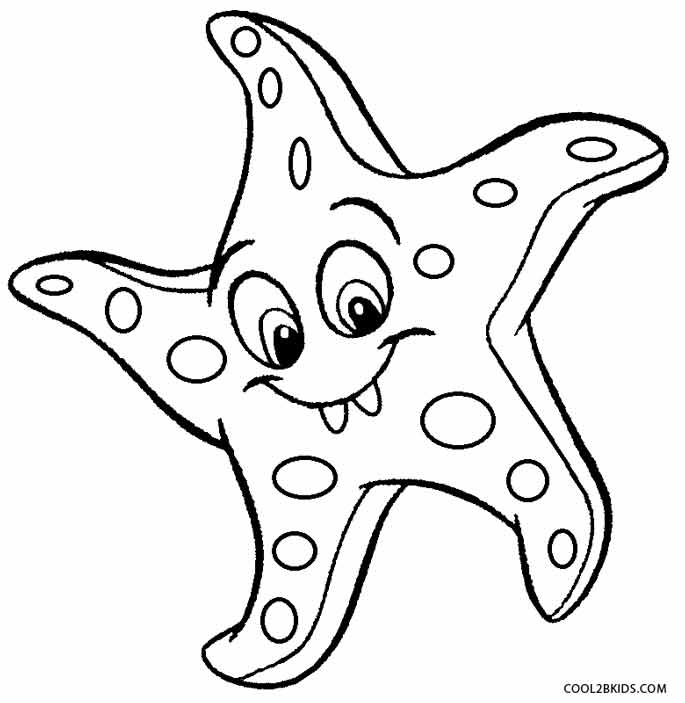 685x703 Printable Starfish Coloring Pages For Kids Cool2bkids