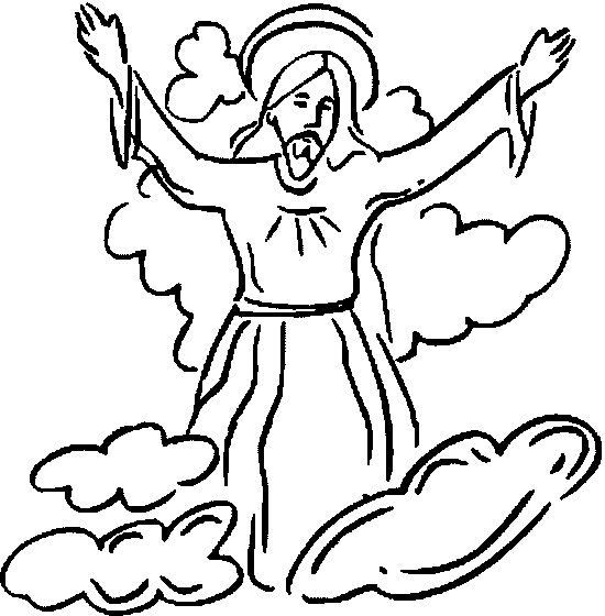 550x560 27 Jesus Ascension Coloring Page Pictures Free Coloring Pages
