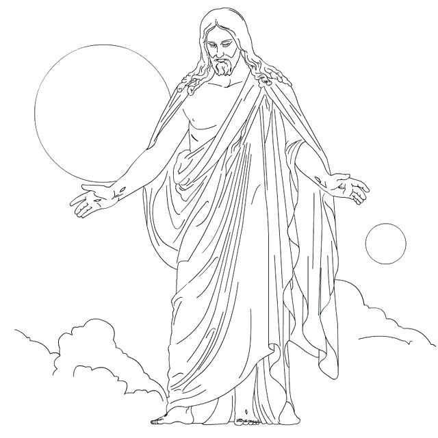 640x640 Jesus Christ Coloring Pictures Ascension Of Coloring Pages Jesus