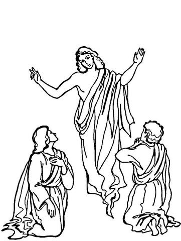 361x480 Ascension Coloring Page