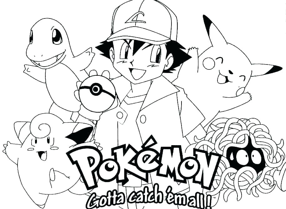 914x668 Ash And Pikachu Coloring Pages Coloring Page Color Pages Coloring