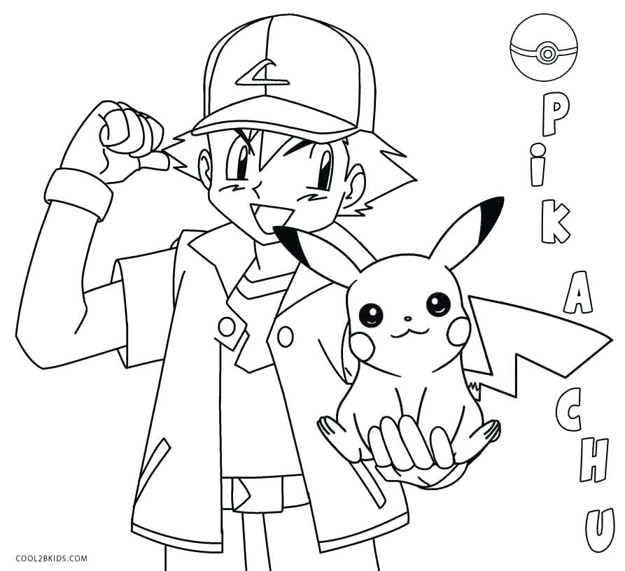 893x816 Picachu Coloring Pages Ash And Coloring Pages Best Of Coloring