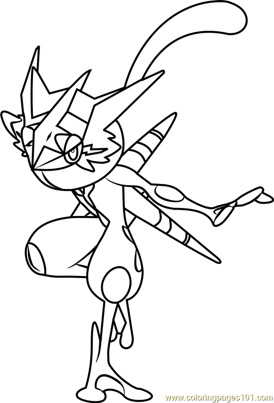 544x800 Pokemon Ash Greninja Coloring Pages