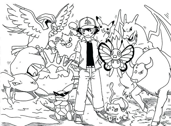 600x442 Ash Ketchum Coloring Pages Ash Coloring Pages Images Images