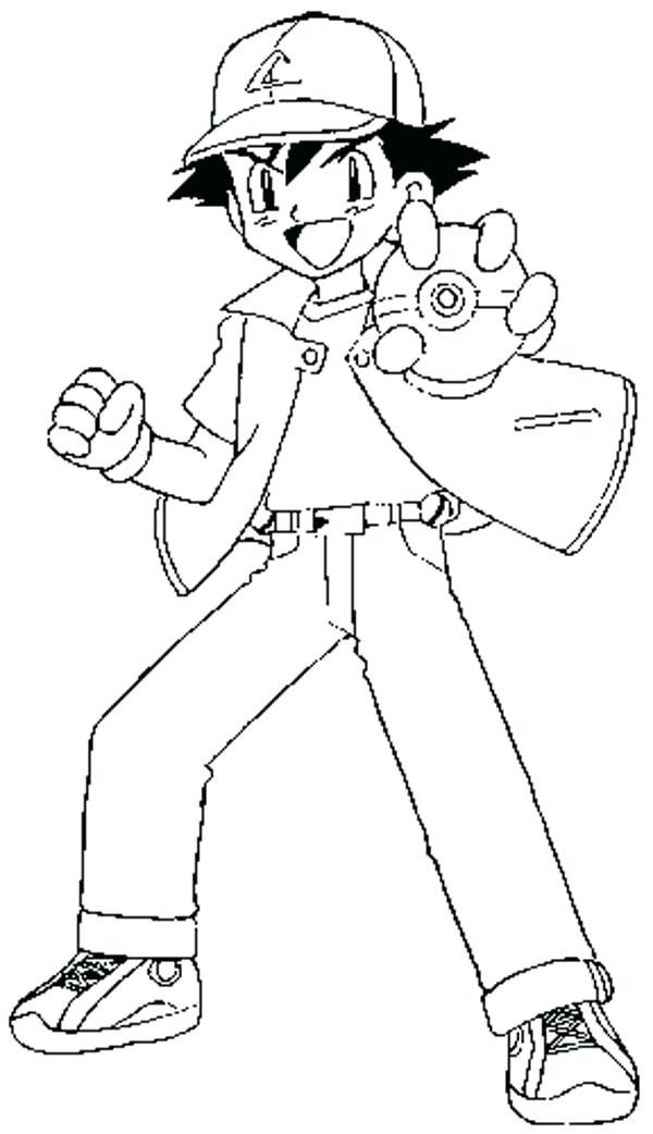 600x1042 Ash Ketchum Coloring Pages Coloring Pages And Ash Google Search