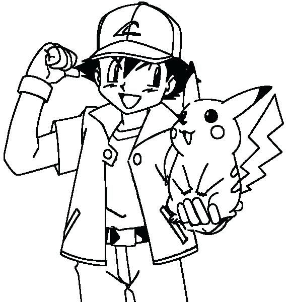 572x600 Ash Ketchum Coloring Pages Coloring Pages Ash Ash And Coloring
