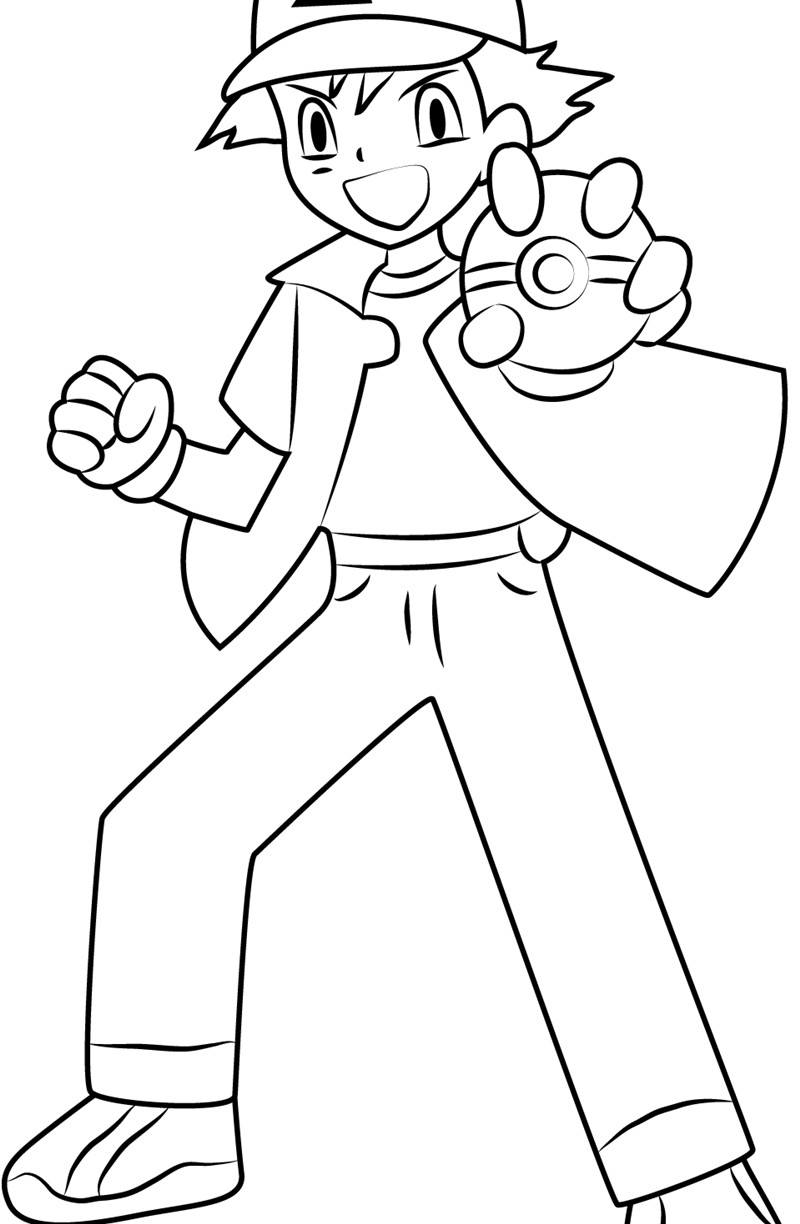 800x1224 All Pokemon Coloring Page 01 Ash Pages Characters And Treecko