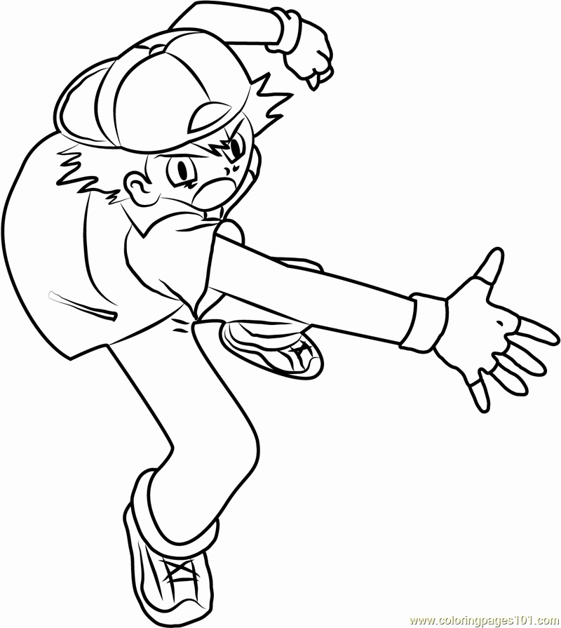 800x895 Pokeball Coloring Pages Gallery Ash Throwing A Pokeball Coloring