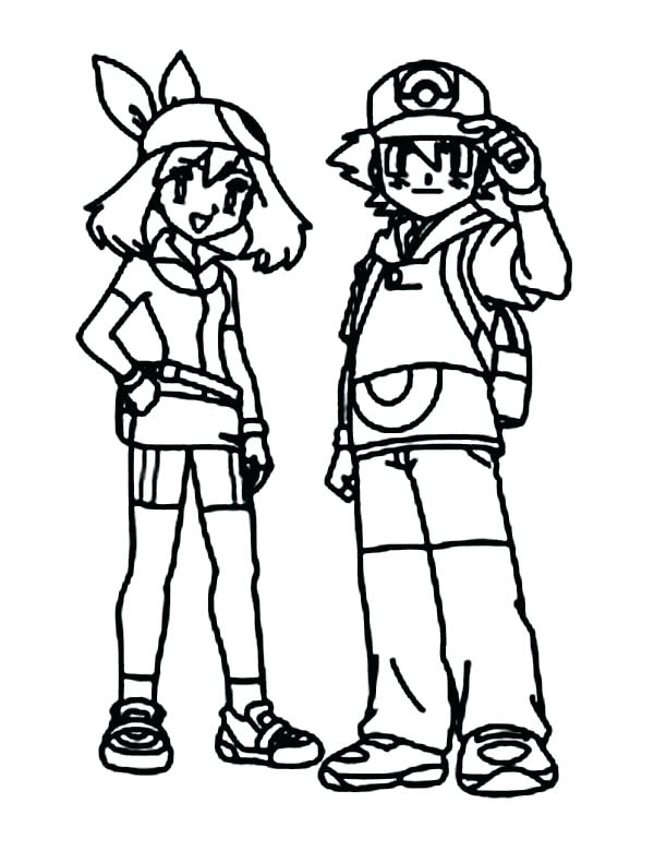 600x780 Pokemon Coloring Pages Ash Misty Coloring Pages Ash Coloring Pages