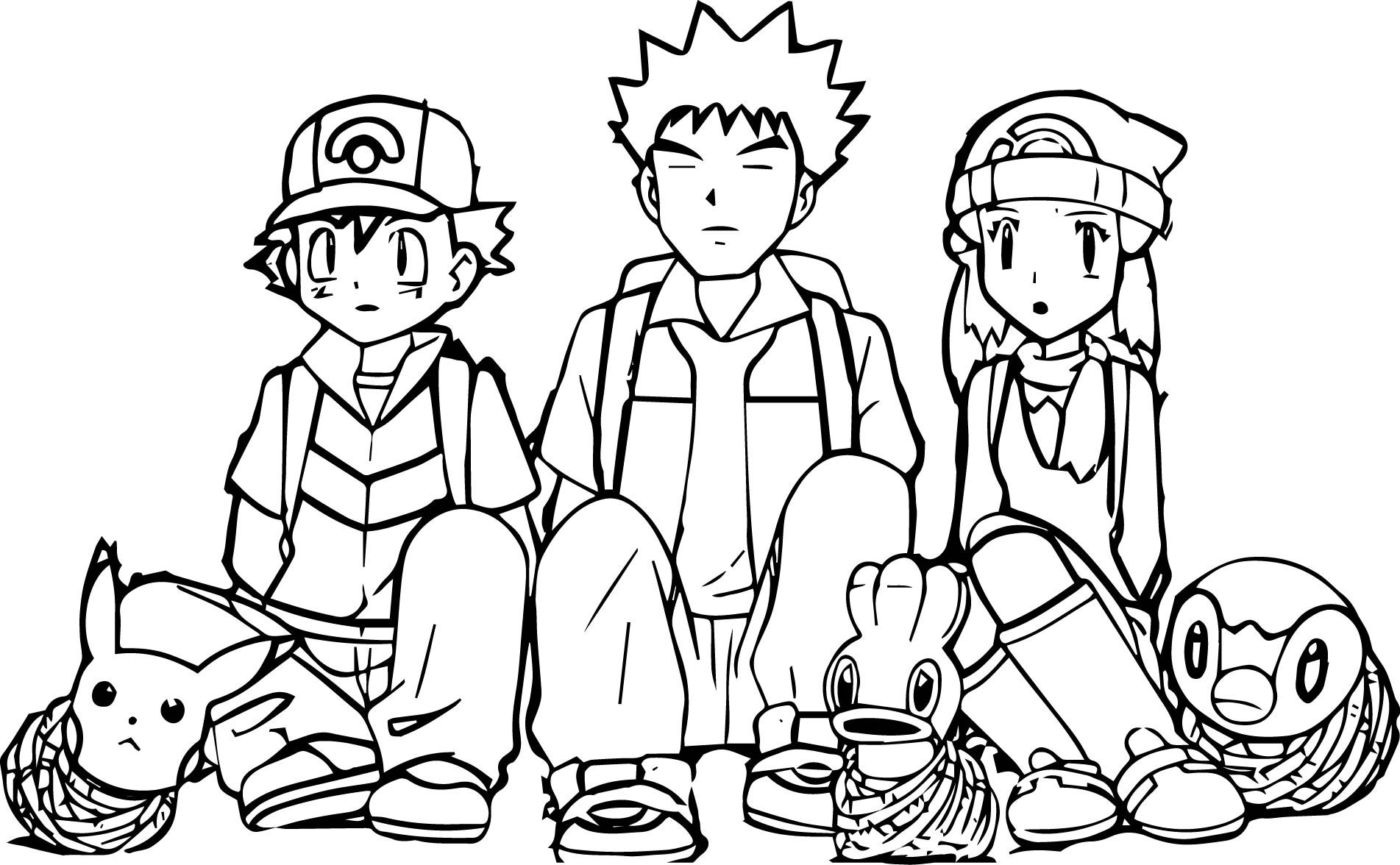 1903x1176 Ash Ketchum Coloring Page Free Printable Pages Lovely Pokemon Tixac