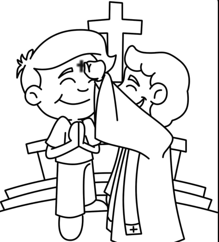 924x1024 Ash Wednesday Coloring Pages Printable Also Page Wagashiya
