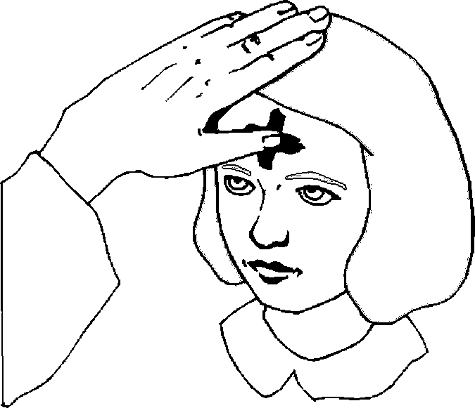 675x581 Ash Wednesday Coloring Page