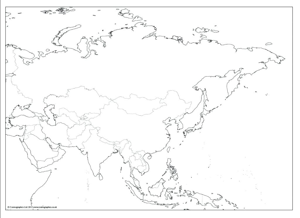 1024x745 Blank Map Of Asia Asia Coloring Map World Map Coloring Page