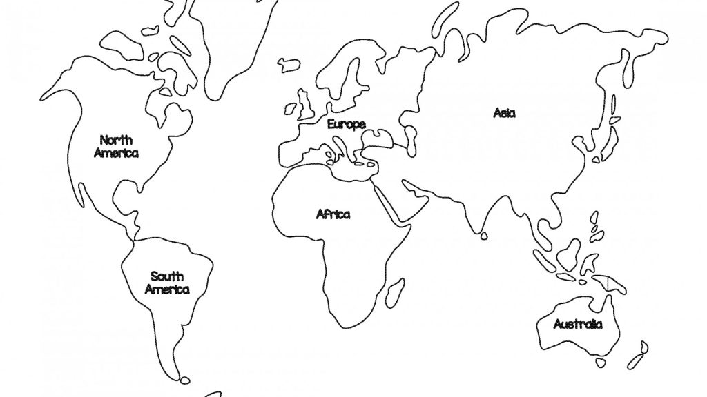 1024x576 World Map Europe Coloring Page Best Of Asia No Labels Thumbalize