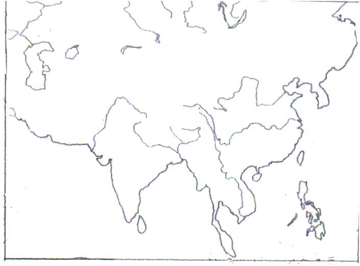705x522 Asia Coloring Map Asia Map Coloring Page