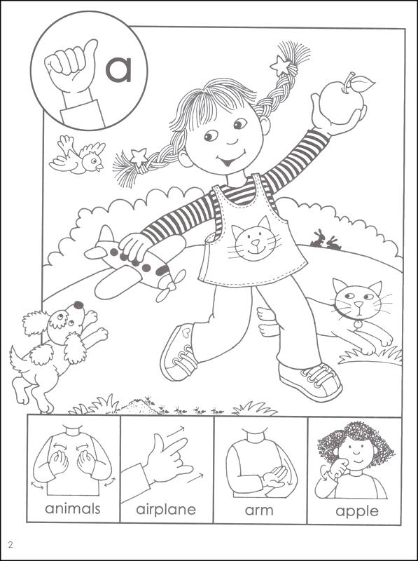 597x800 Asl Coloring Pages Asl Coloring Pages Click To See Printable